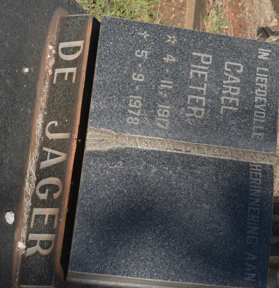 JAGER Carel Pieter, de 1917-1978