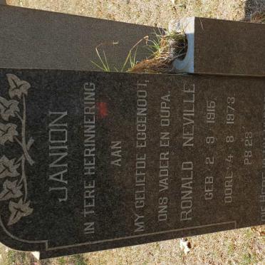 JANION Ronald Neville 1915-1973