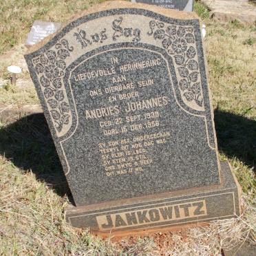 JANKOWITZ Andries Johannes 1938-1956