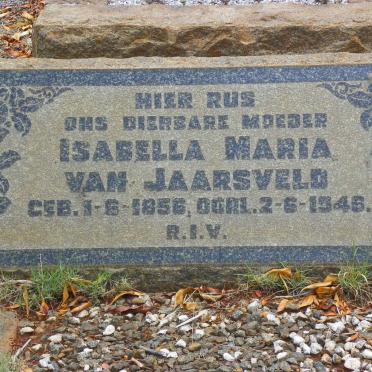 JAARSVELD Isabella Maria, van 1856-1946