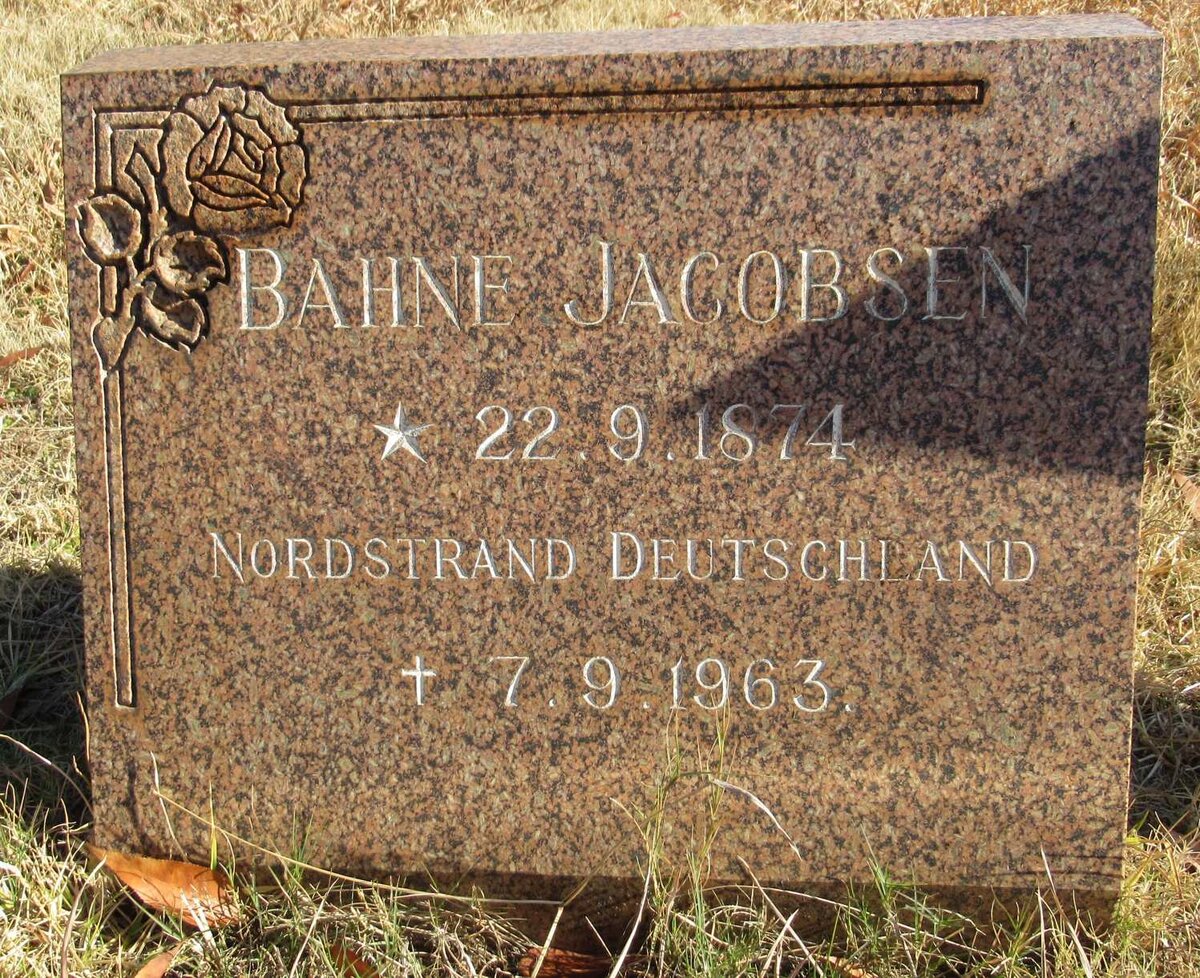 JACOBSEN Bahne 1874-1963