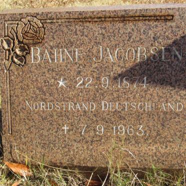 JACOBSEN Bahne 1874-1963