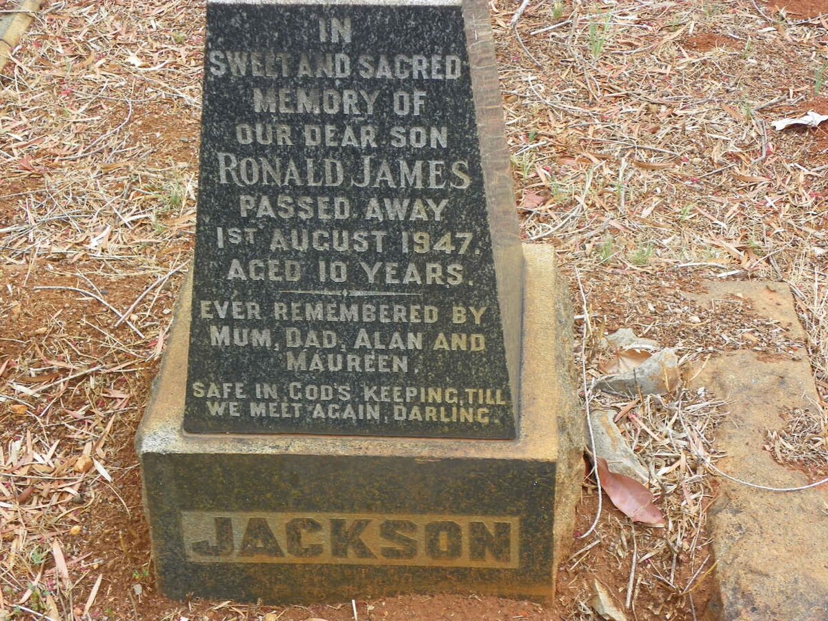 JACKSON Ronald James -1947