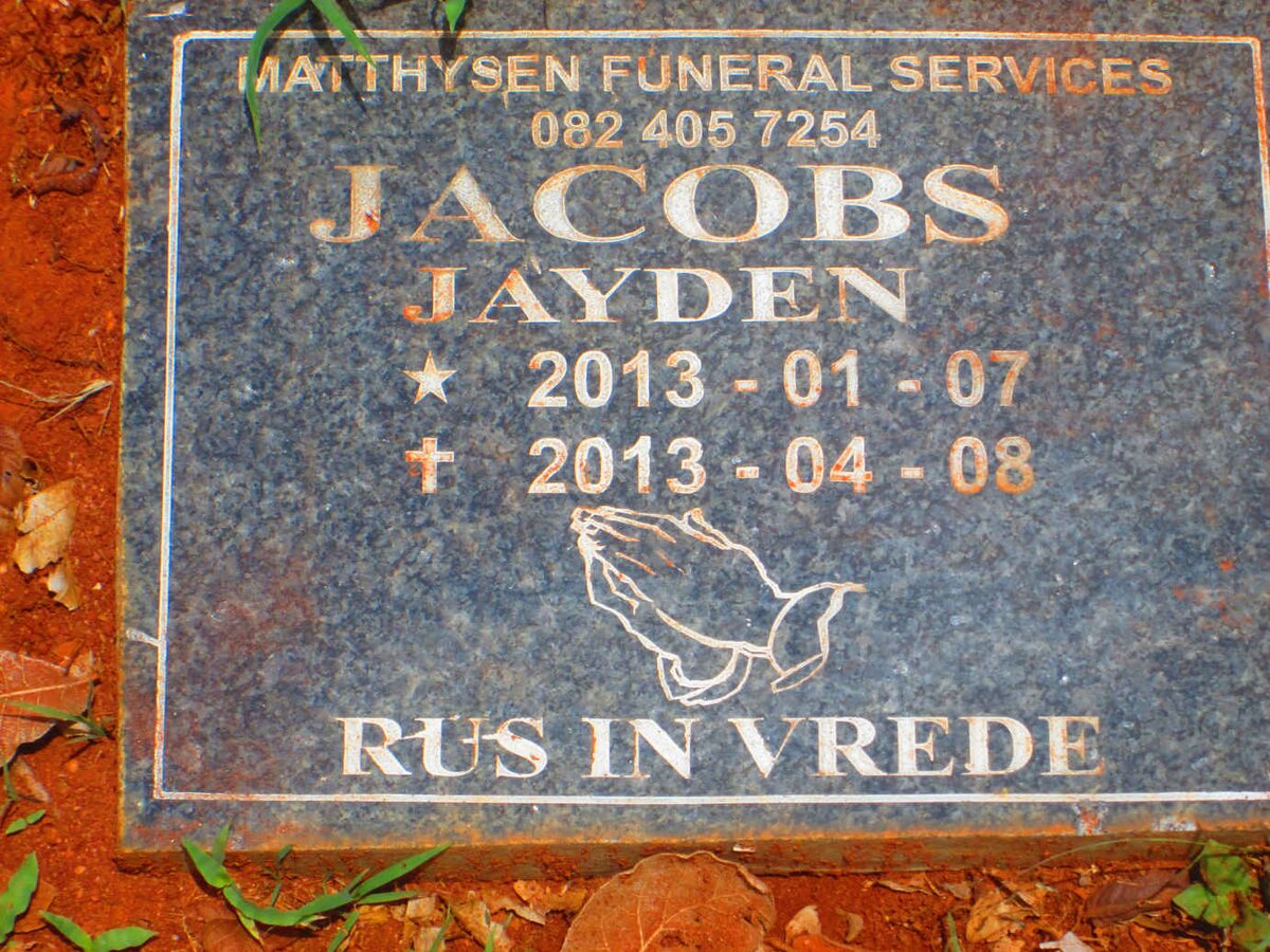 JACOBS Jayden 2013-2013