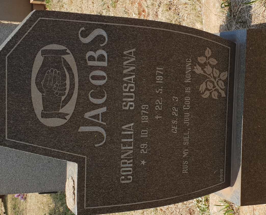 JACOBS Cornelia Susanna 1879-1971