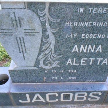 JACOBS Anna Aletta 1914-1981