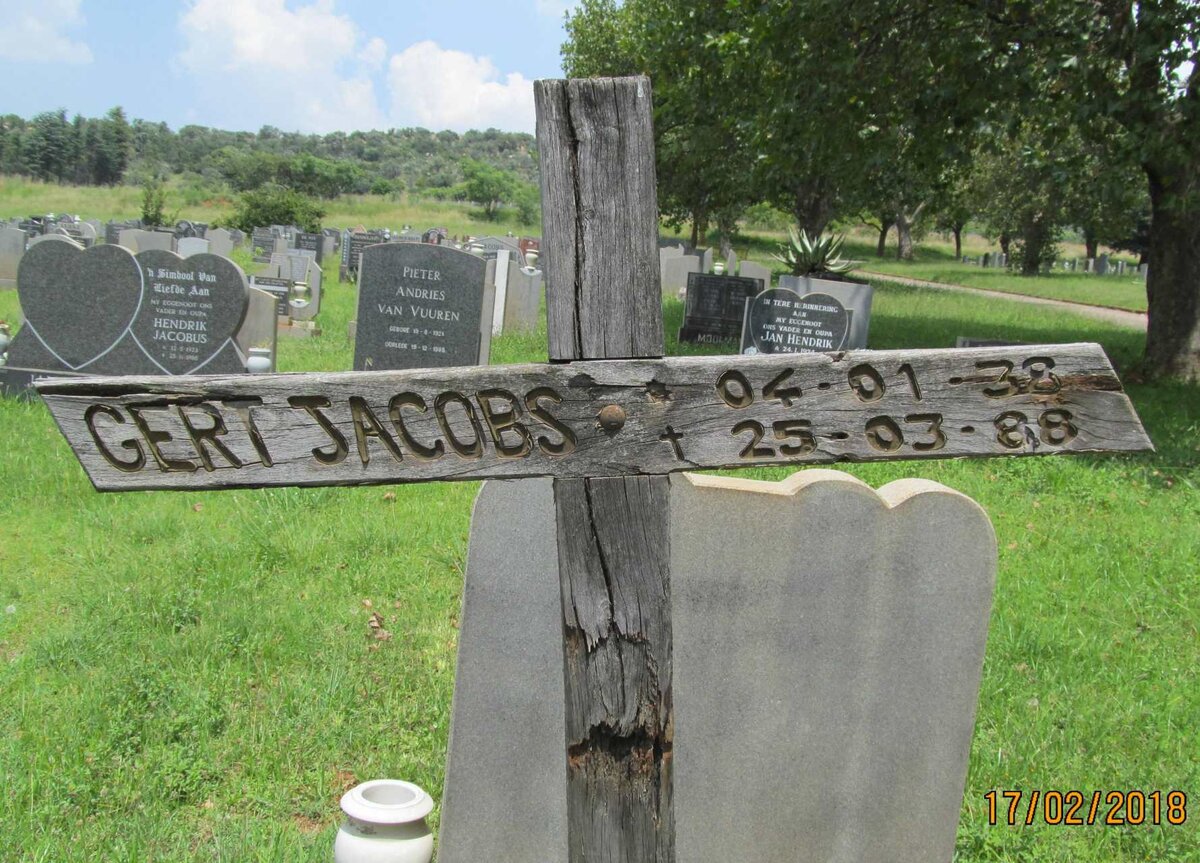 JACOBS Gert 1938-1988