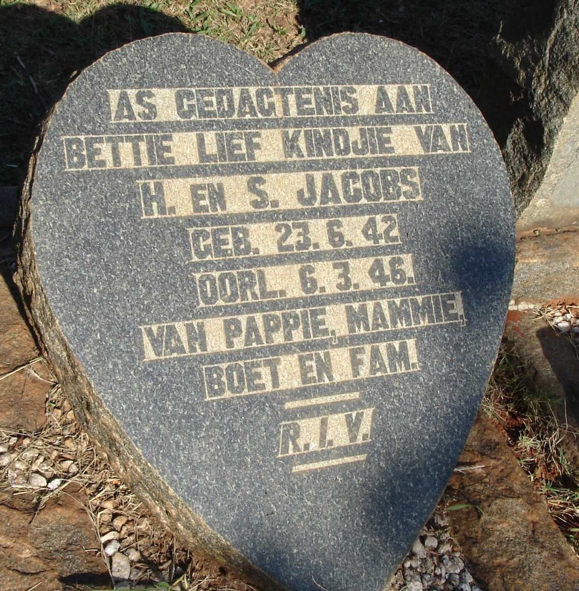 JACOBS Bettie 1942-1946