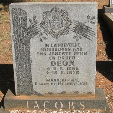 JACOBS Deon 1955-1976