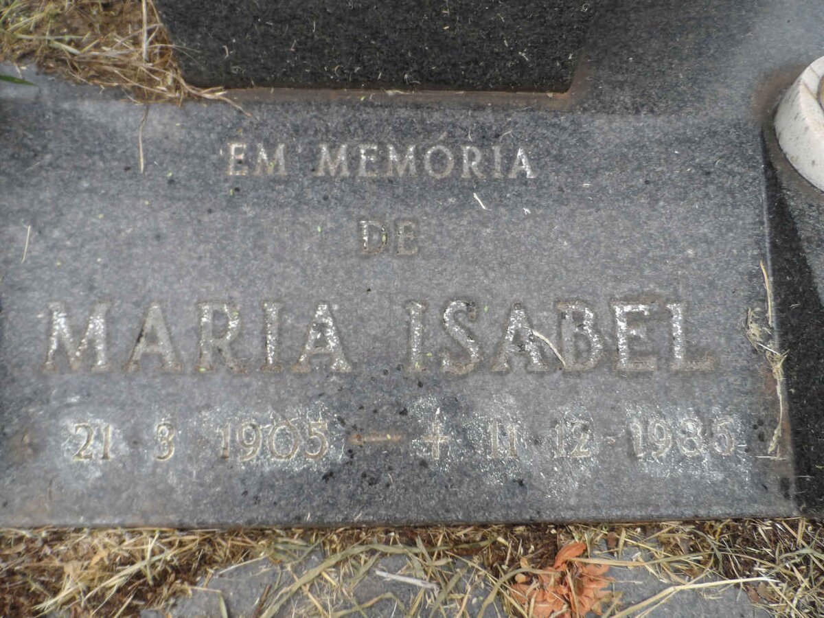 JARDIM Maria Isabel 1905-1986