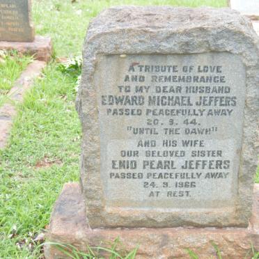 JEFFERS Edward Michael -1944 &amp; Enid Pearl -1966