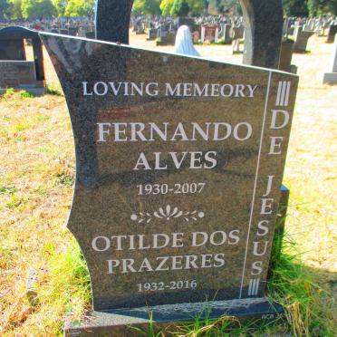 JESUS Fernando Alves, de 1930-2007 &amp; Otilde Dos Prazeres 1932-2016