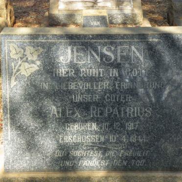 JENSEN Alex Repatrius 1917-1944