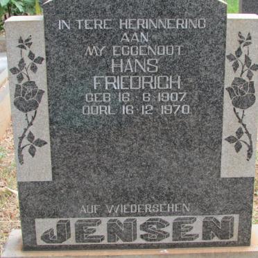 JENSEN Hans Friedrich 1907-1970