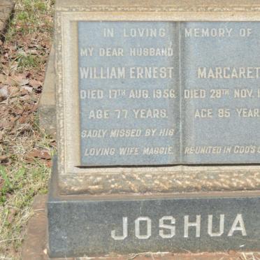 JOSHUA William Ernest -1956 &amp; Margaret -1962