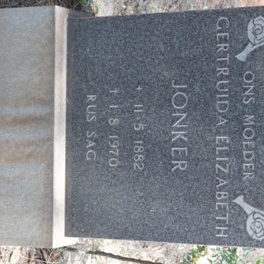 JONKER Gertruida Elizabeth 1882-1970