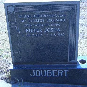 JOUBERT Pieter Josua 1897-1985