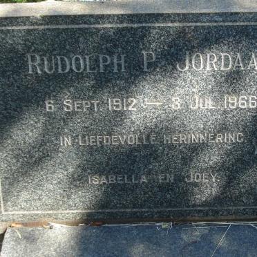 JORDAAN Rudolph P. 1912-1966