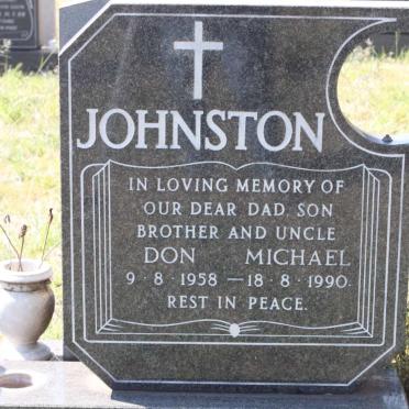 JOHNSTON Don Michael 1958-1990