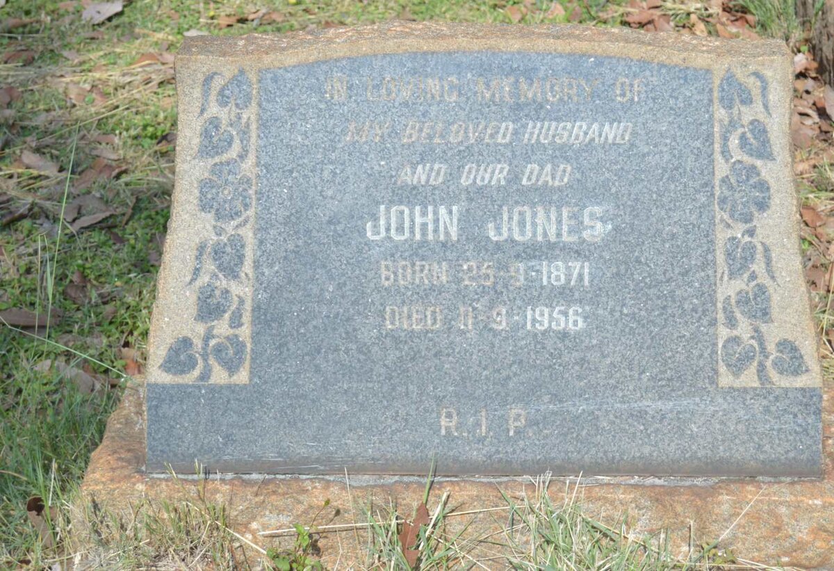 JONES John 1871-1956