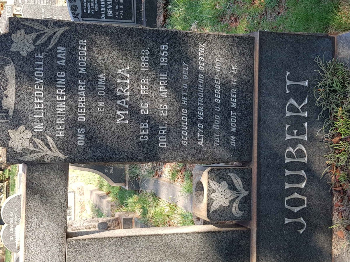 JOUBERT Maria 1883-1959