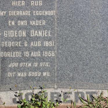 JOUBERT Gideon Daniel 1891-1958