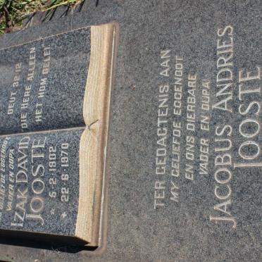 JOOSTE Izak David 1902-1970 :: JOOSTE Jacobus Andries 1924-1990