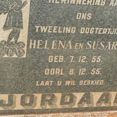 JORDAAN Helena 1955-1955 :: JORDAAN Susara 1955-1955