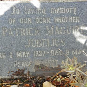 JUBELIUS Patrick Maguire 1887-1946