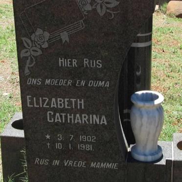 KAHTS Elizabeth Catharina 1902-1981