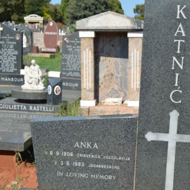 KATNIC Romeo 1902-1986 &amp; Anka 1906-1983 :: KOSTELAC Michael 1923-1998