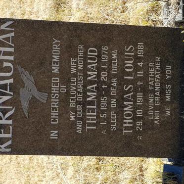 KERNAGHAN Thomas Louis 1911-1981 &amp; Thelma Maud 1915-1976