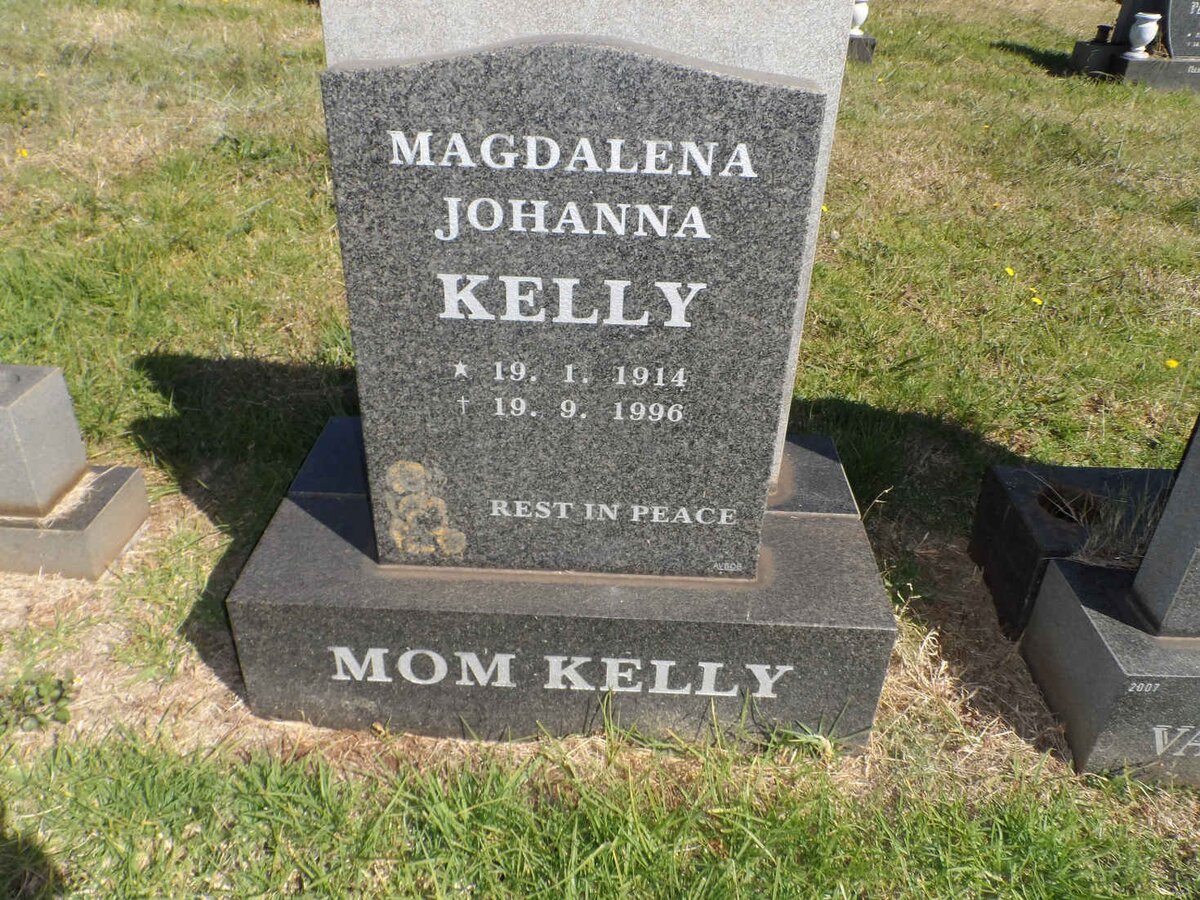 KELLY Magdalena Johanna 1914-1996