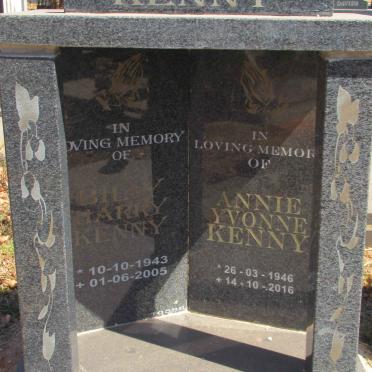 KENNY Billy Harry 1943-2005 &amp; Annie Yvonne 1946-2016