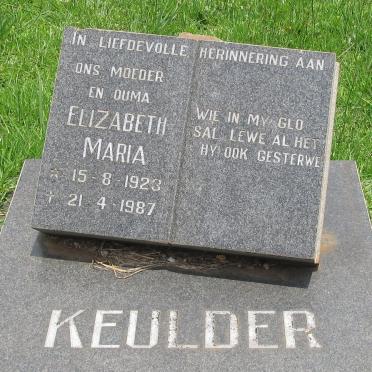 KEULDER Elizabeth Maria 1923-1987