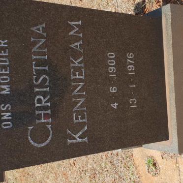 KENNEKAM Christina 1900-1976