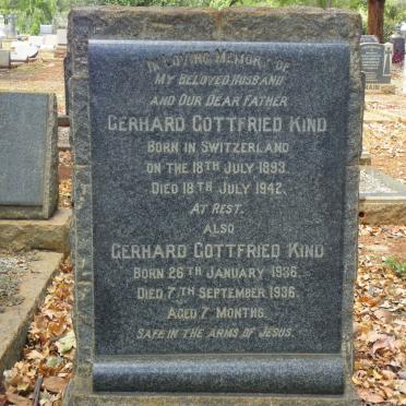 KIND Gerhard Gottfried 1893-1942 :: KIND Gerhard Gottfried 1936-1936