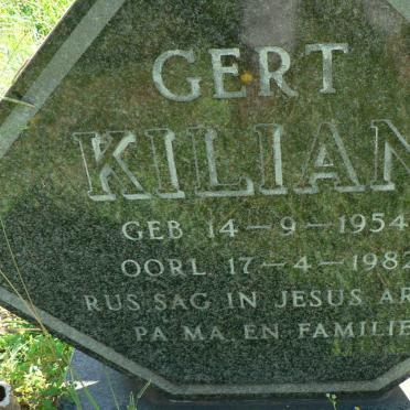 KILIAN Gert 1954-1982
