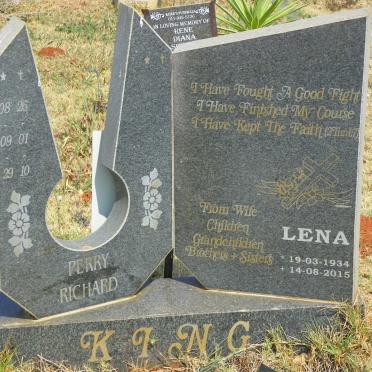 KING Perry Richard 1929-2010 &amp; Lena 1934-2015