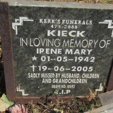 KIECK Irene Mary 1942-2005