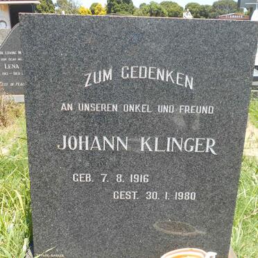 KLINGER Johann 1916-1980