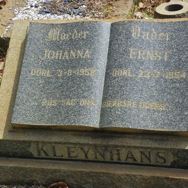 KLEYNHANS Ernst -1954 &amp; Johanna -1958