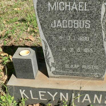 KLEYNHANS Michael Jacobus 1890-1955