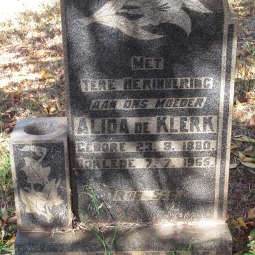 KLERK Alida, de 1880-1965