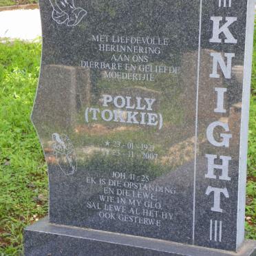 KNIGHT Polly 1921-2007