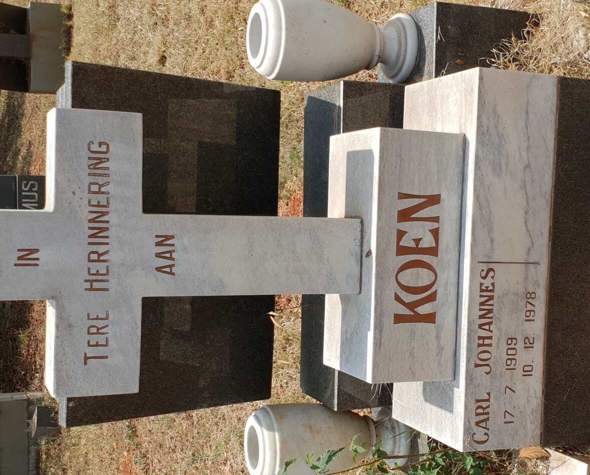 KOEN Carl Johannes 1909-1978