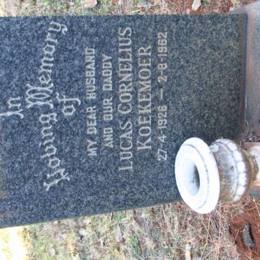 KOEKEMOER Lucas Cornelius 1926-1962