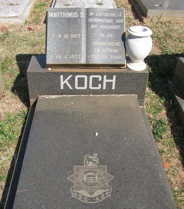 KOCH Marthinus S. 1927-1977