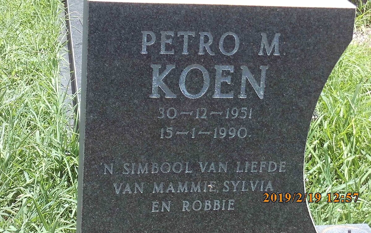 KOEN Petro M. 1951-1990