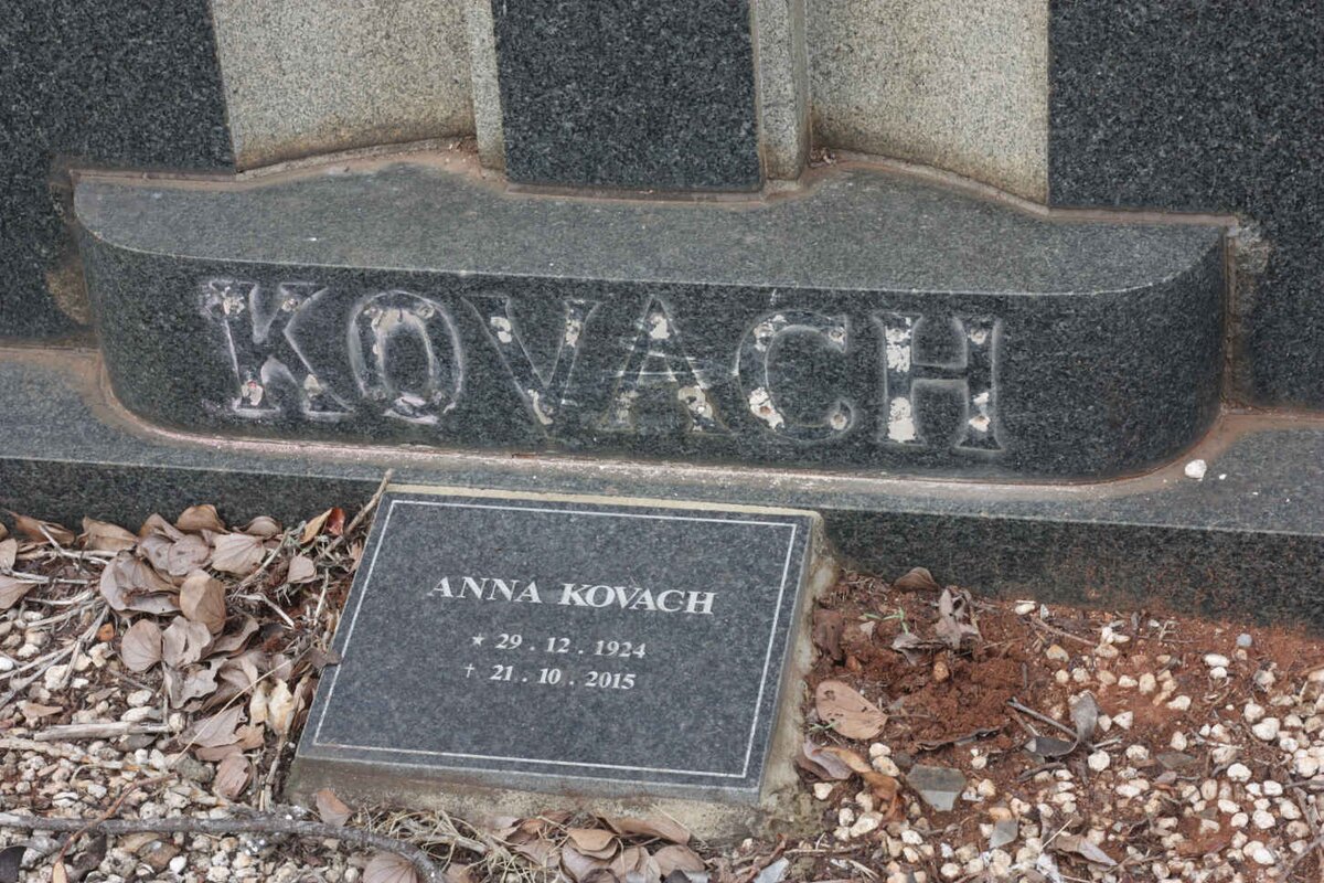 KOVACH John Spanic 1875-1951 &amp; Marija 1882-1961 :: KOVACH Anna 1924-2015